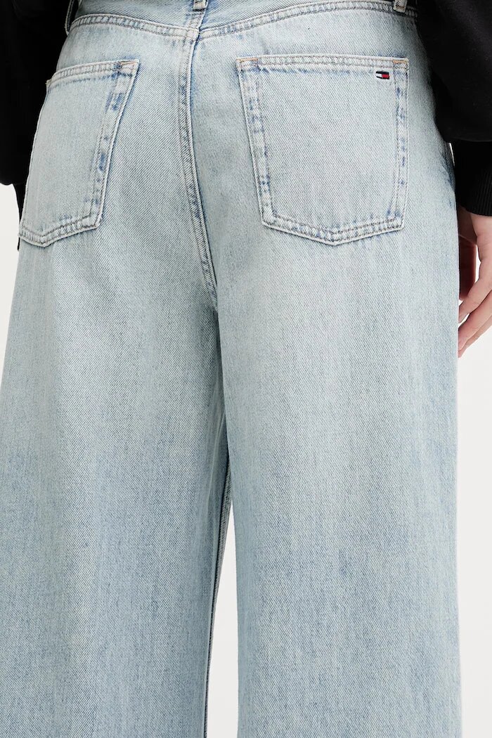 Tommy Jeans Дънки wide leg дамски сини DW0DW22659