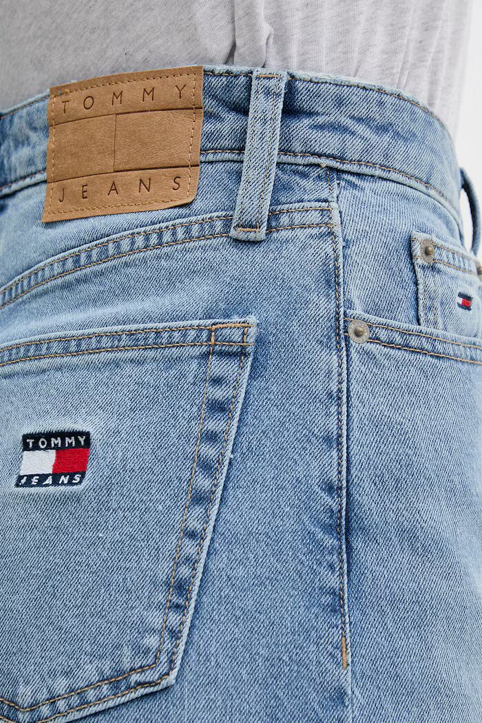 Tommy Jeans дънки wide leg дамски сини DW0DW23332