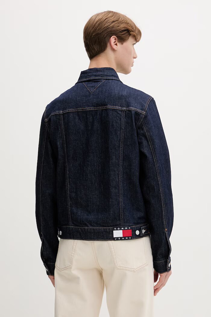 Tommy Jeans дънково яке мъжко от деним тъмносиньо DM0DM22984