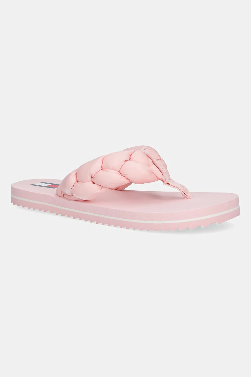 Tommy Jeans Джапанки BRAIDED THONG BEACH SANDAL