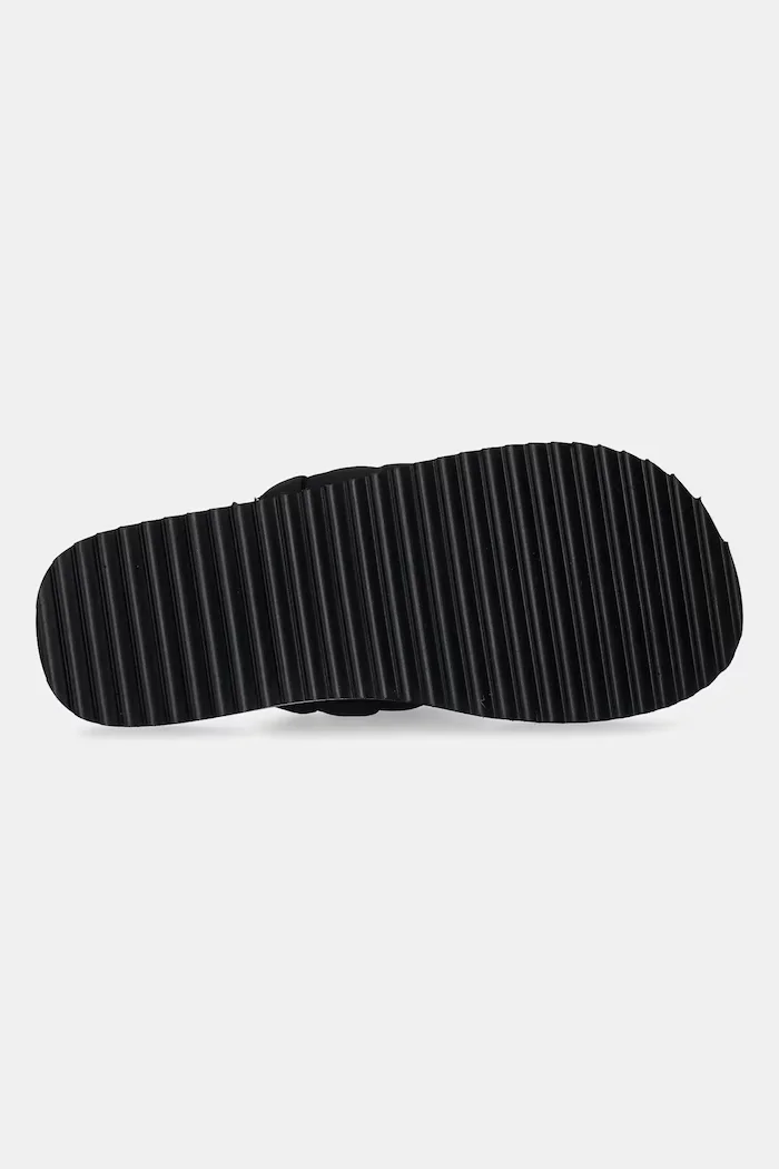 Tommy Jeans джапанки дамски BRAIDED THONG BEACH SANDAL черни EN0EN02877