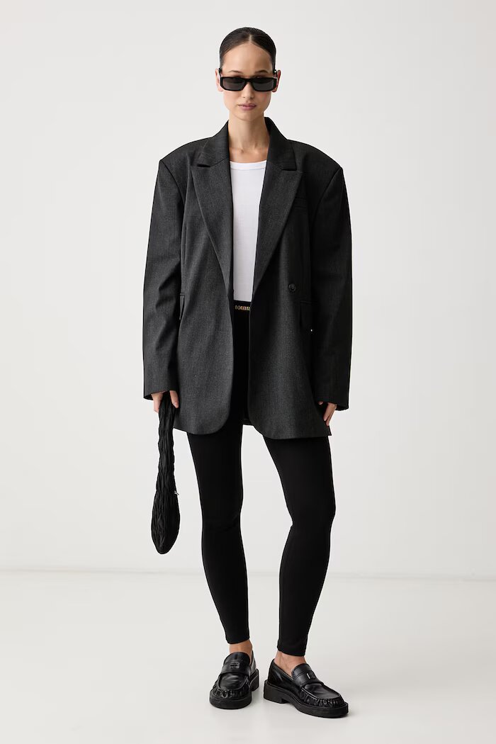 Tommy Jeans клин дамски от памук с еластан черен с ниска талия DW0DW23445