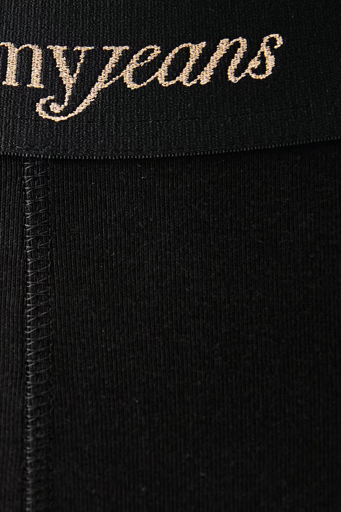Tommy Jeans клин дамски от памук с еластан черен с ниска талия DW0DW23445