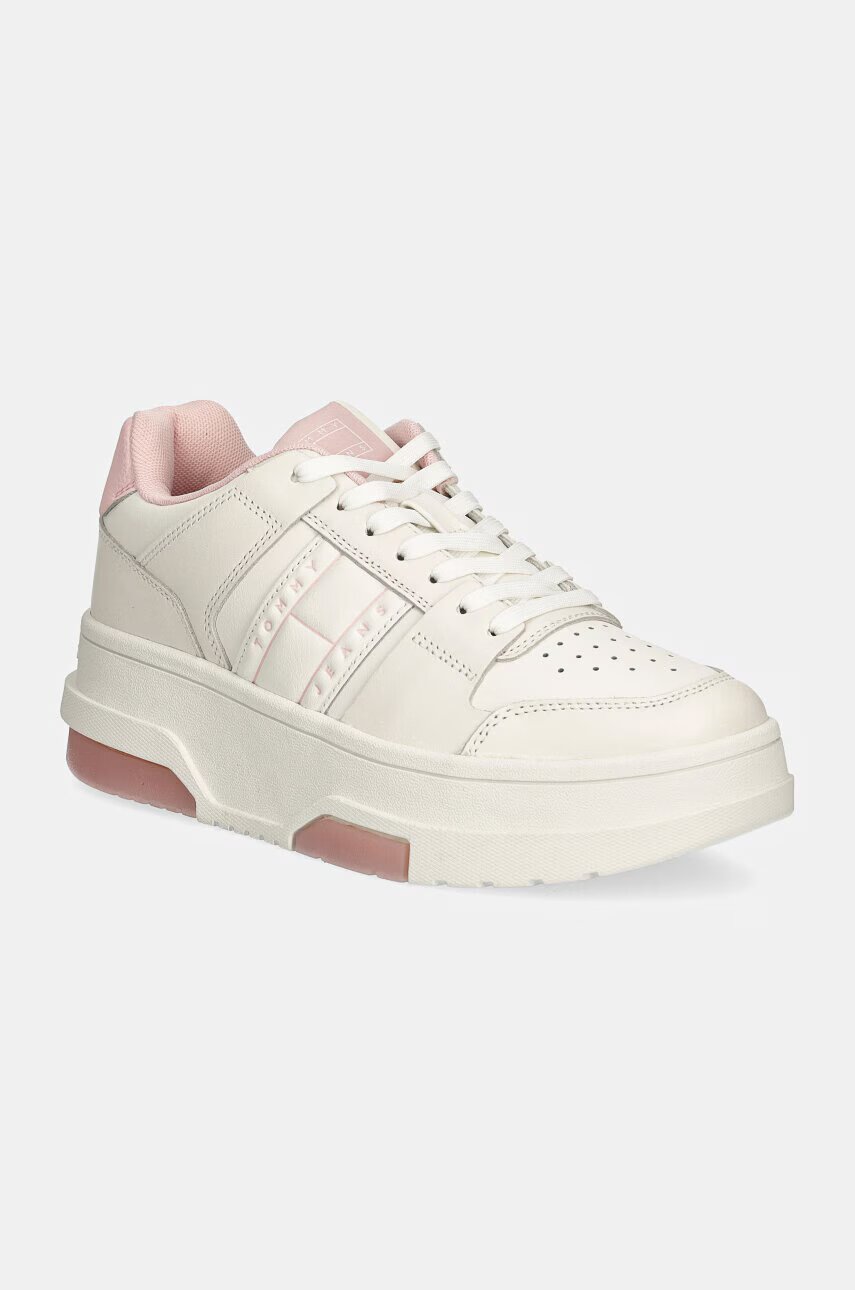 Tommy Jeans Кожени маратонки THE BROOKLYN FLATFORM