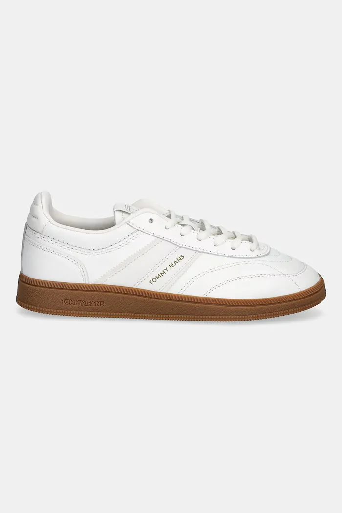 Tommy Jeans Кожени маратонки THE GREENWICH EDGE LEATHER в бяло EN0EN03000