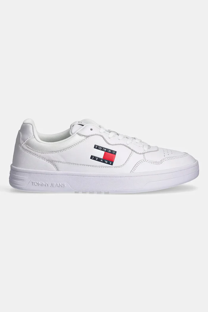 Tommy Jeans Кожени маратонки TJM CUPSOLE LEATHER ESS в черно EM0EM01443