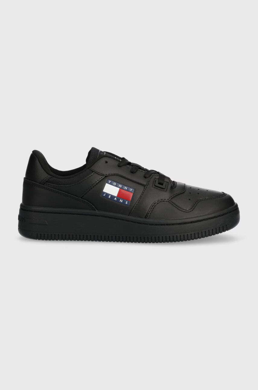 Tommy Jeans Кожени маратонки TJW RETRO BASKET ESS