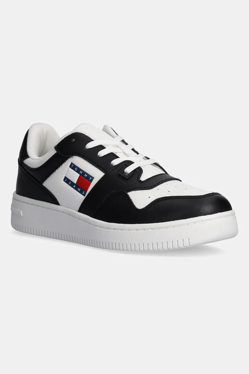 Tommy Jeans Кожени маратонки TJW RETRO BASKET ESS