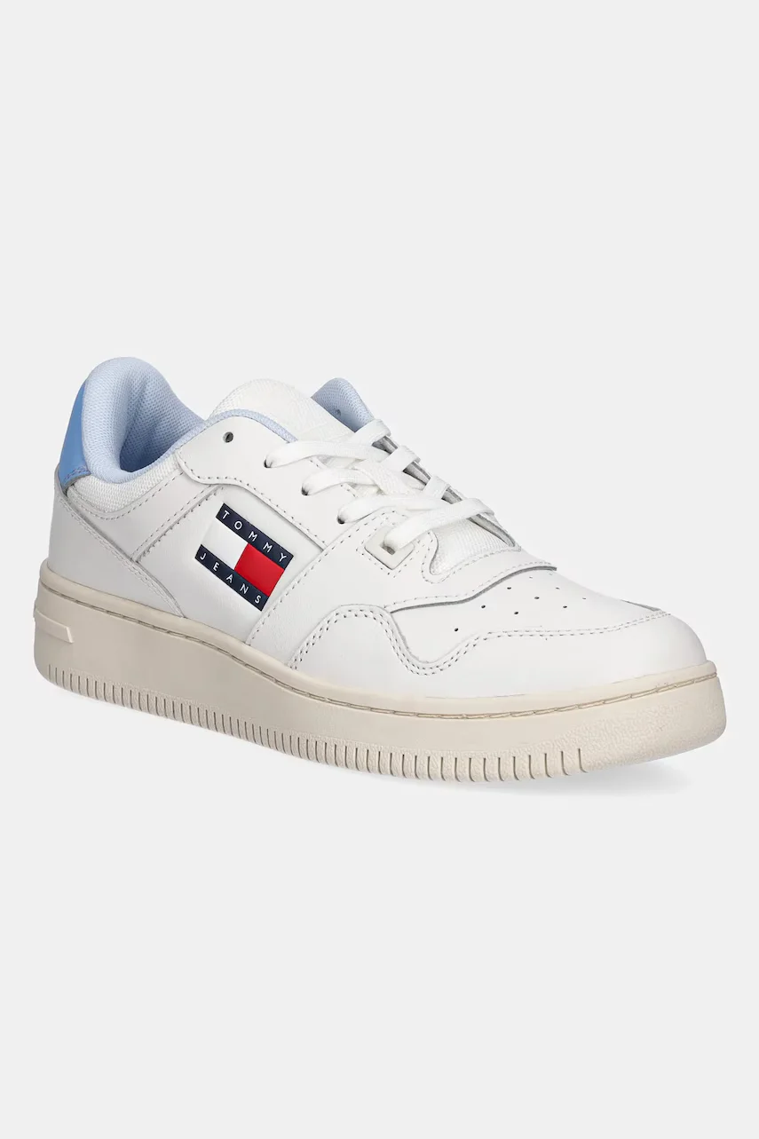 Tommy Jeans Кожени маратонки TJW RETRO BASKET ESS
