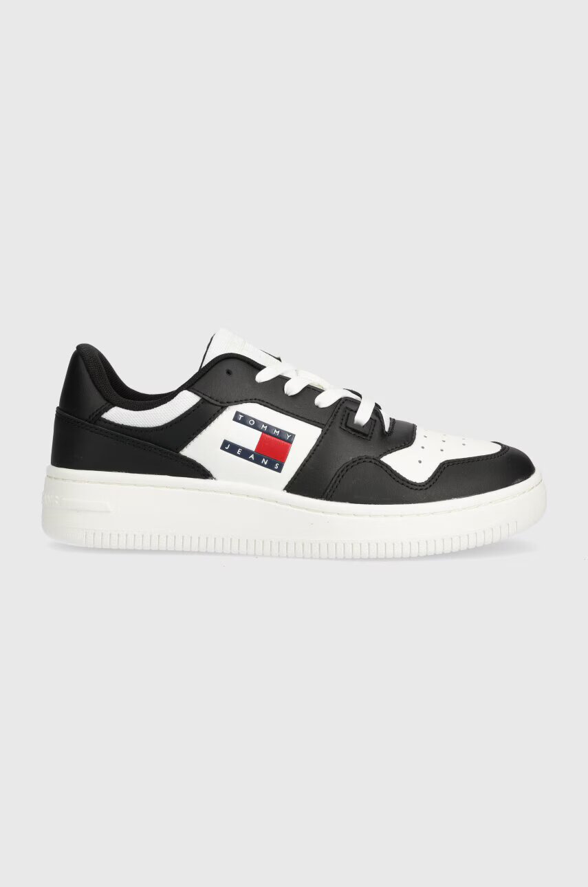 Tommy Jeans Кожени маратонки TJW RETRO BASKET ESS