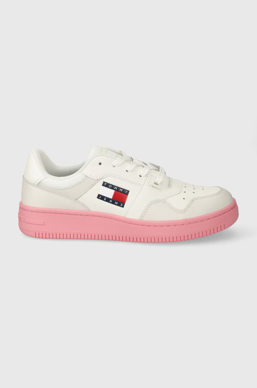 Tommy Jeans Кожени маратонки TJW RETRO BASKET ESS