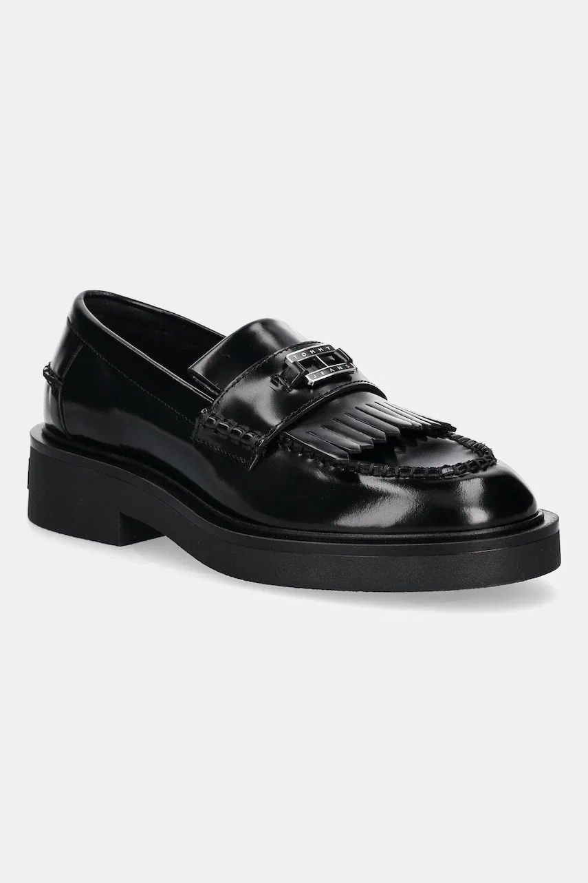 Tommy Jeans Кожени мокасини TJW FRINGES LOAFER