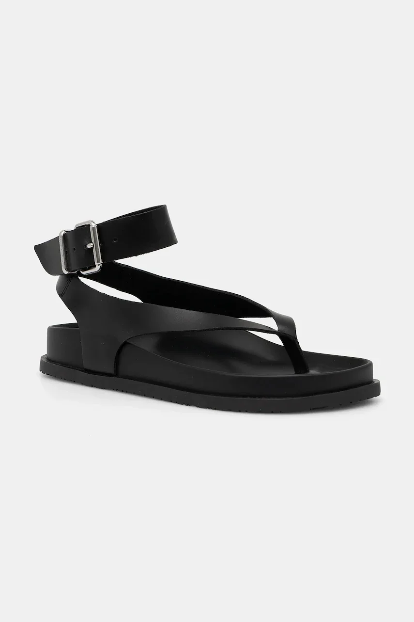 Tommy Jeans Кожени сандали TJW ANKLE STRAP SANDAL