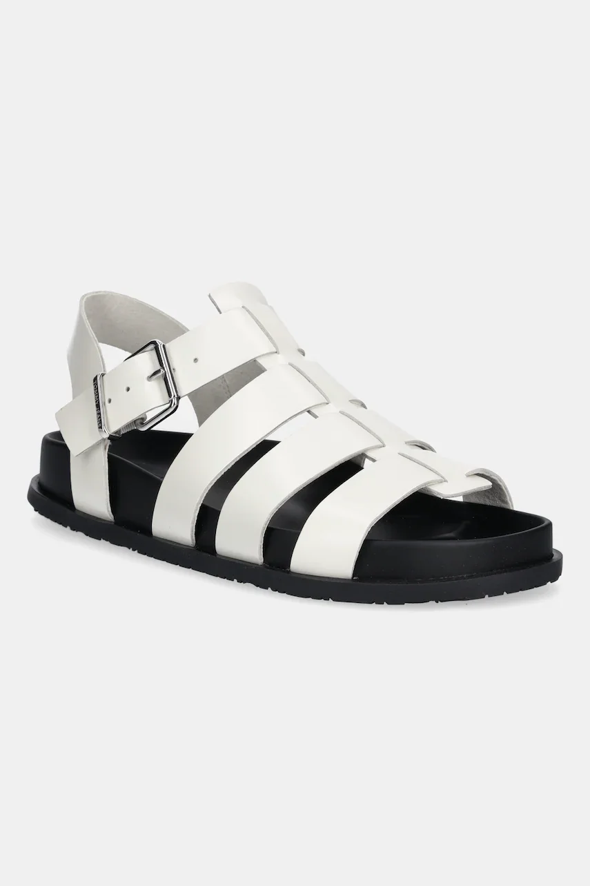 Tommy Jeans Кожени сандали TJW FISHERMAN PATENT SANDAL