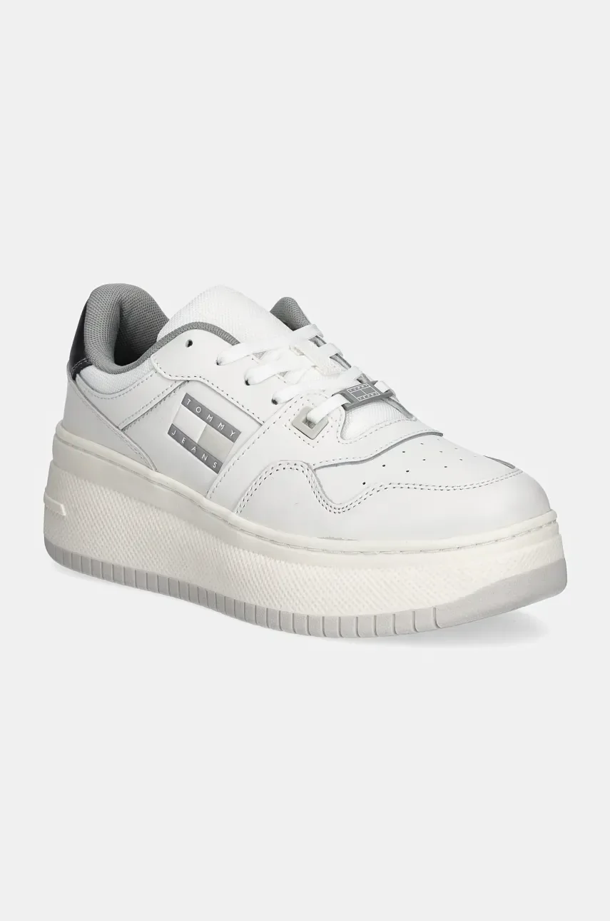 Tommy Jeans Маратонки TJW RETRO BASKET FLATFORM METAL