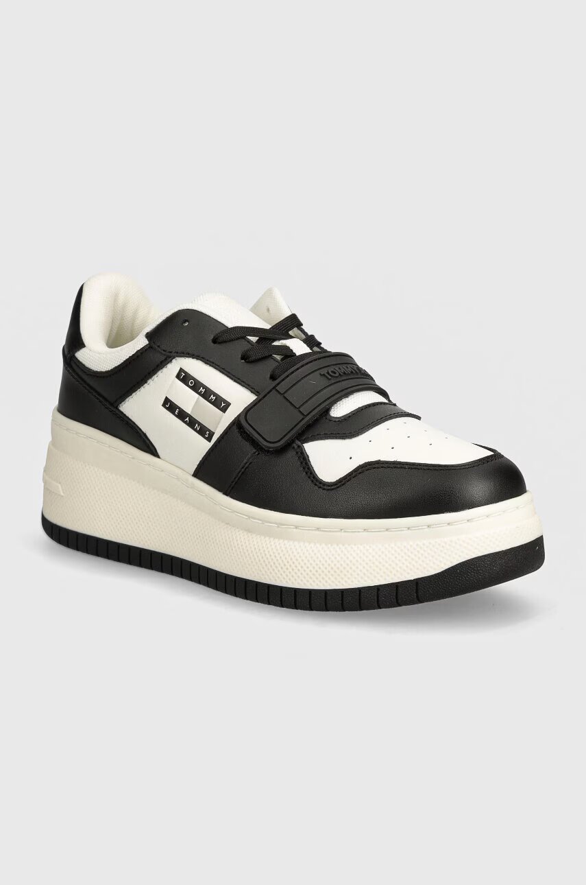 Tommy Jeans Маратонки TJW RETRO BASKET FLATFORM VELCRO
