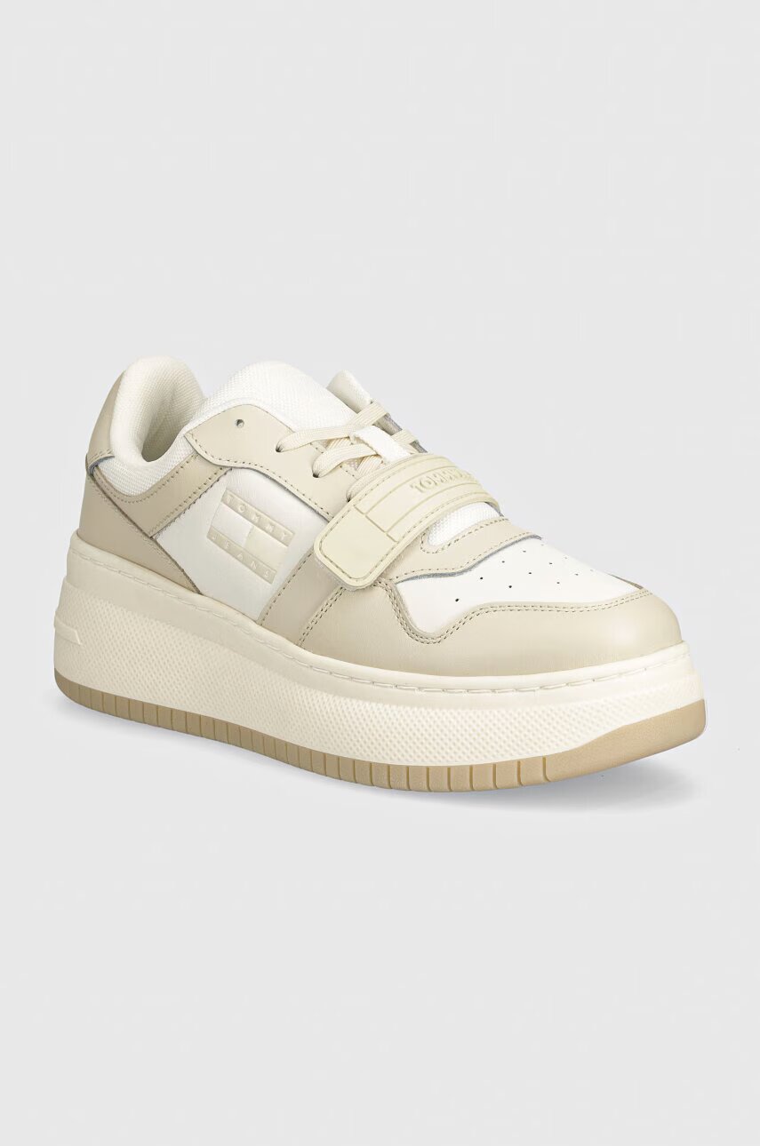 Tommy Jeans Маратонки TJW RETRO BASKET FLATFORM VELCRO