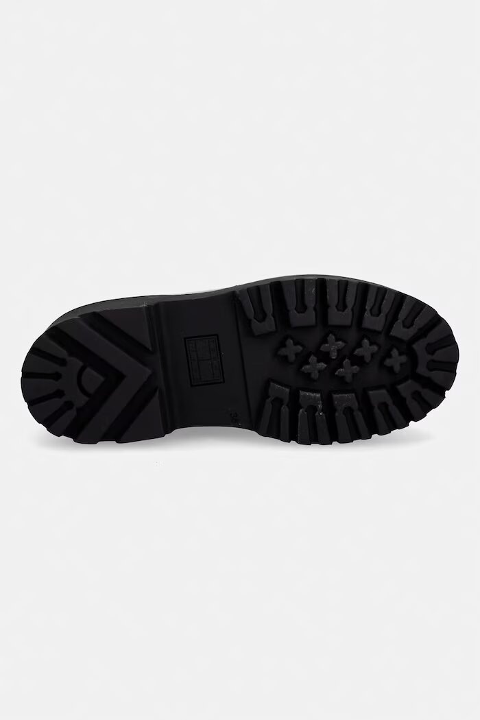 Tommy Jeans мокасини дамски кожени ARCHIVE '01 LEATHER LOAFER кафяви EN0EN03022