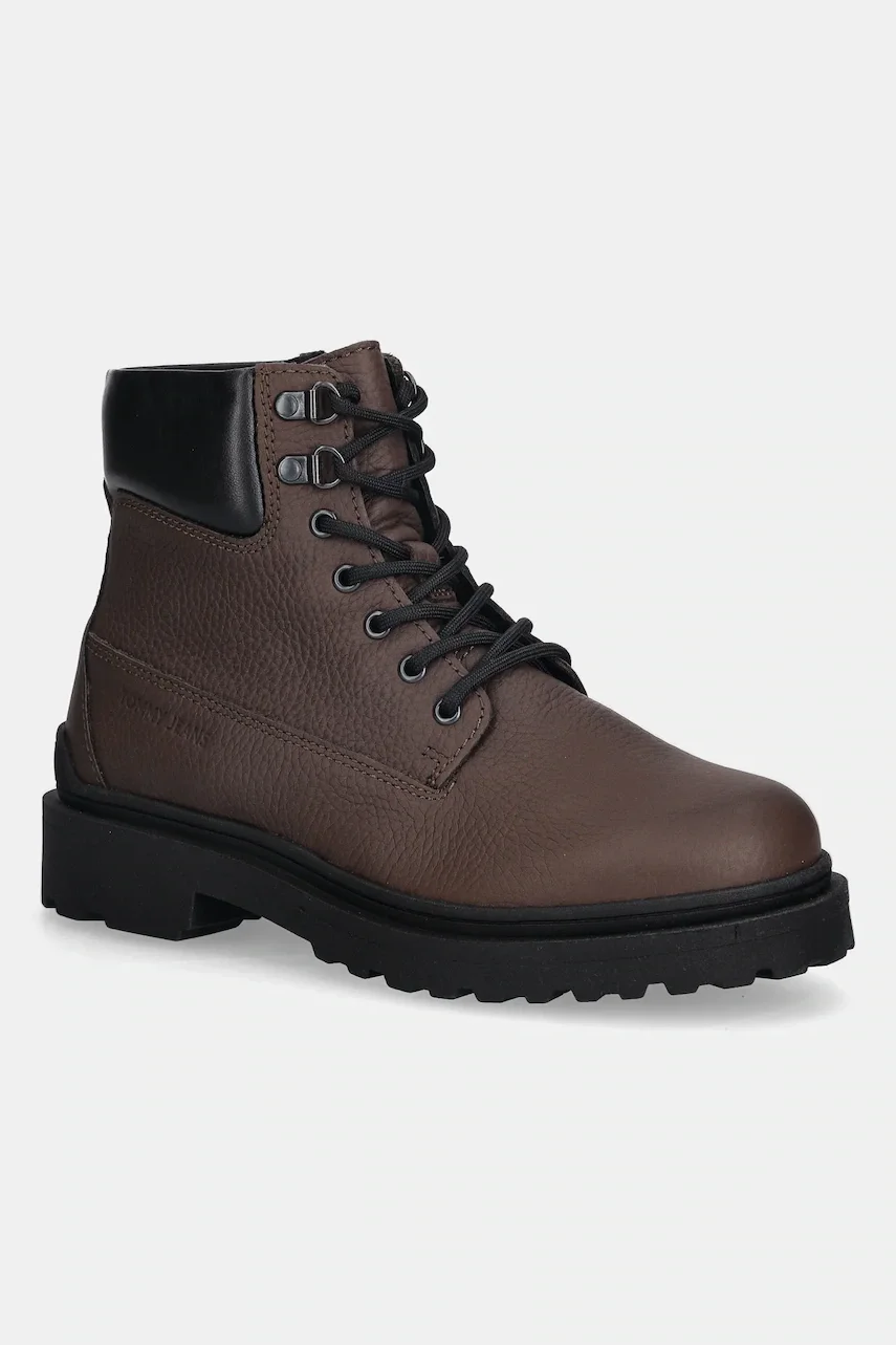 Tommy Jeans Обувки TJM LACE UP BOOT LEATHER