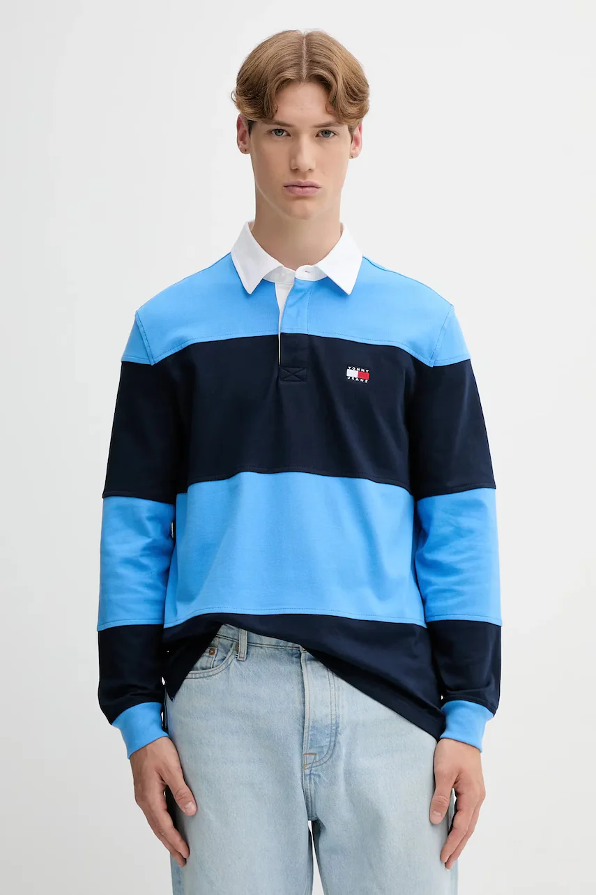 Tommy Jeans Памучна блуза с дълги ръкави