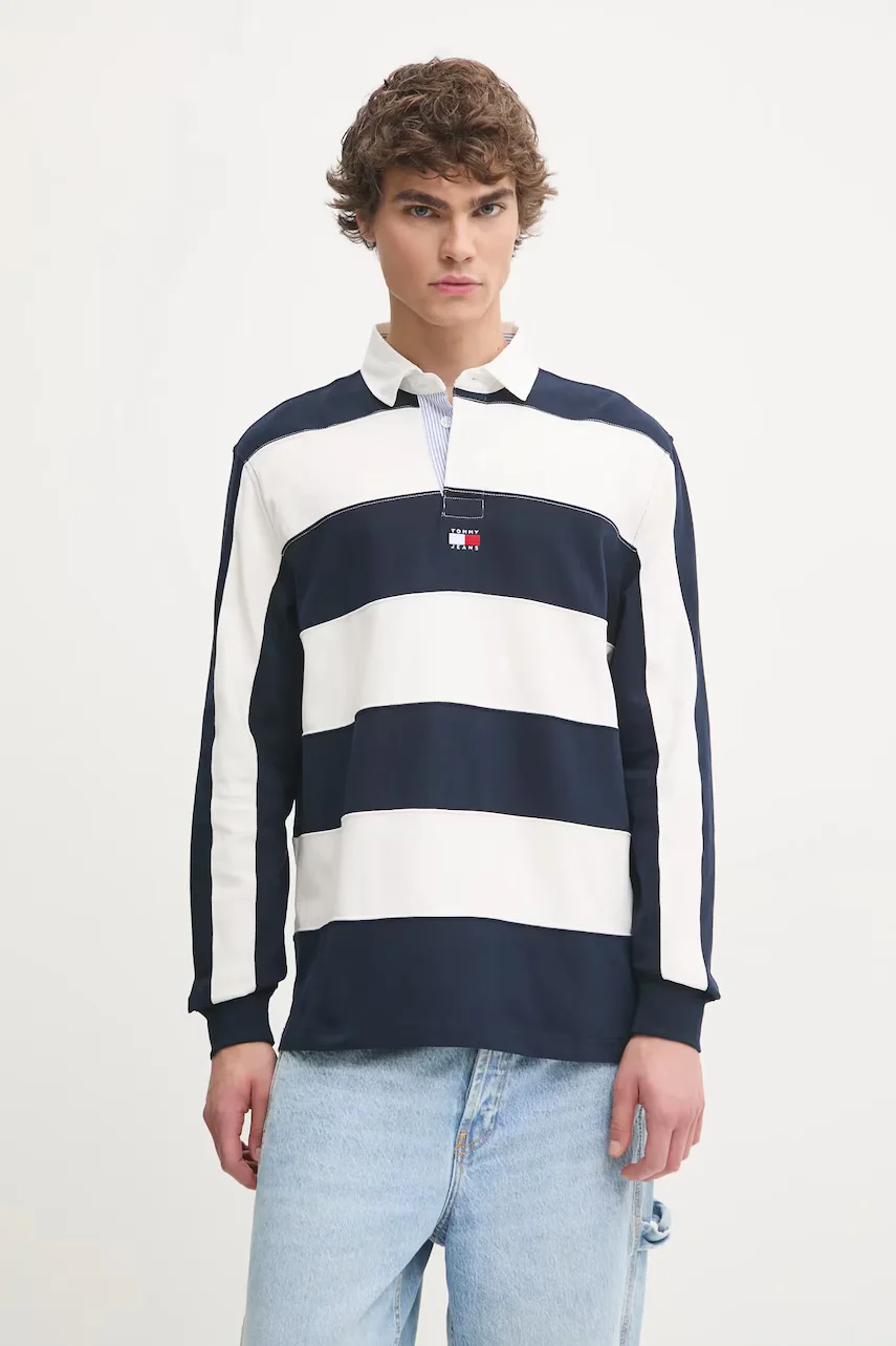 Tommy Jeans Памучна блуза с дълги ръкави