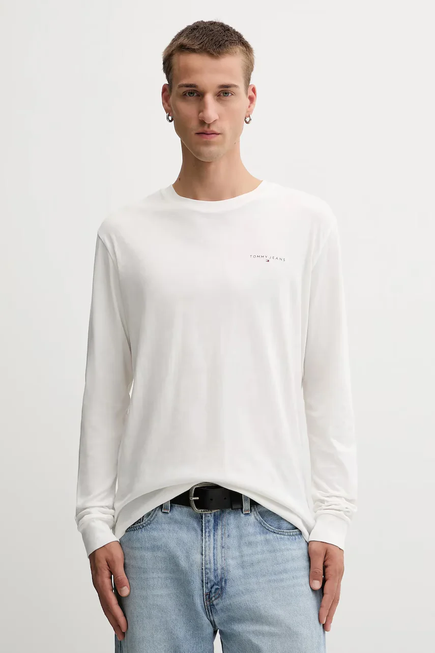 Tommy Jeans Памучна блуза с дълги ръкави