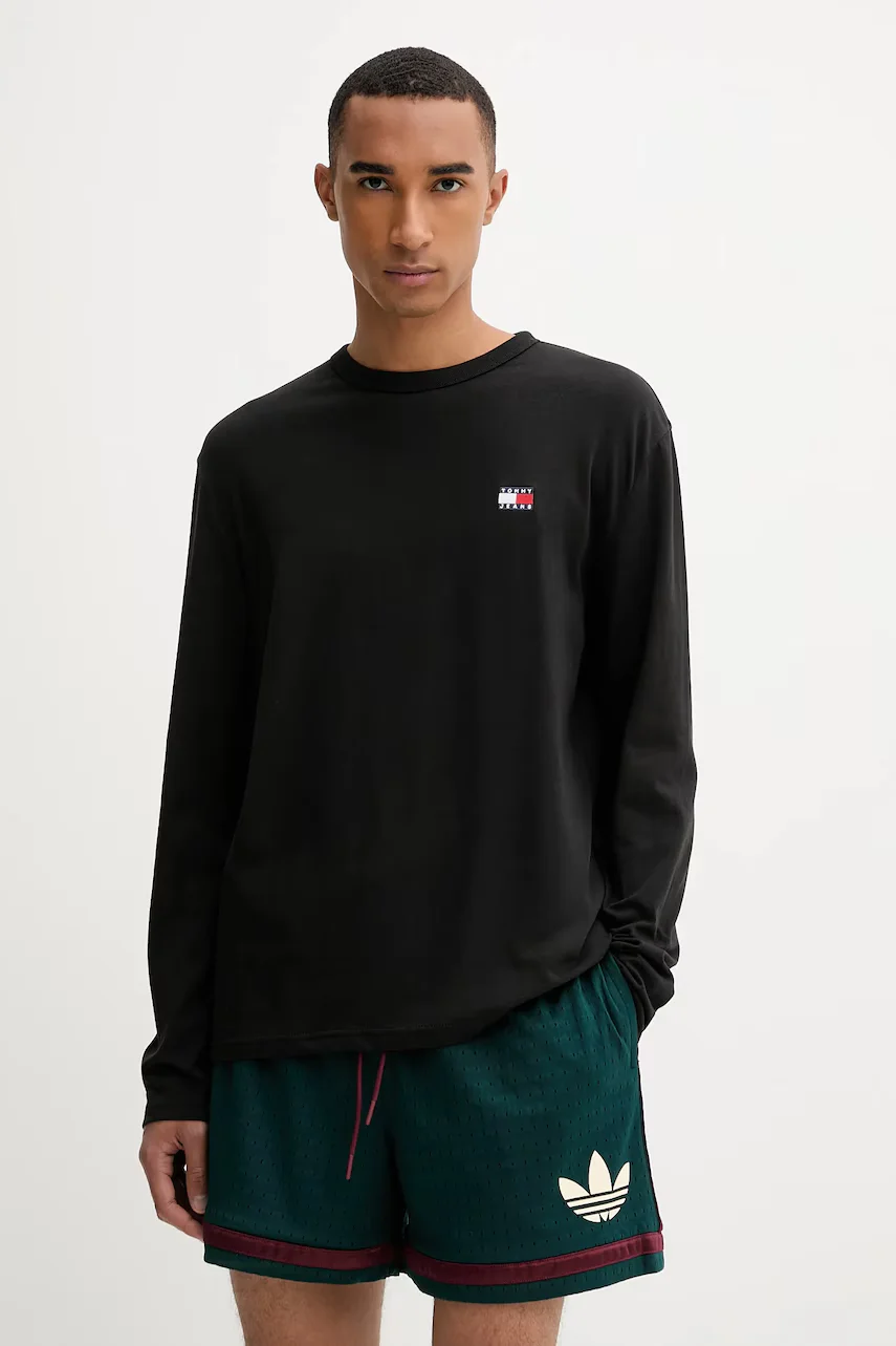 Tommy Jeans Памучна блуза с дълги ръкави