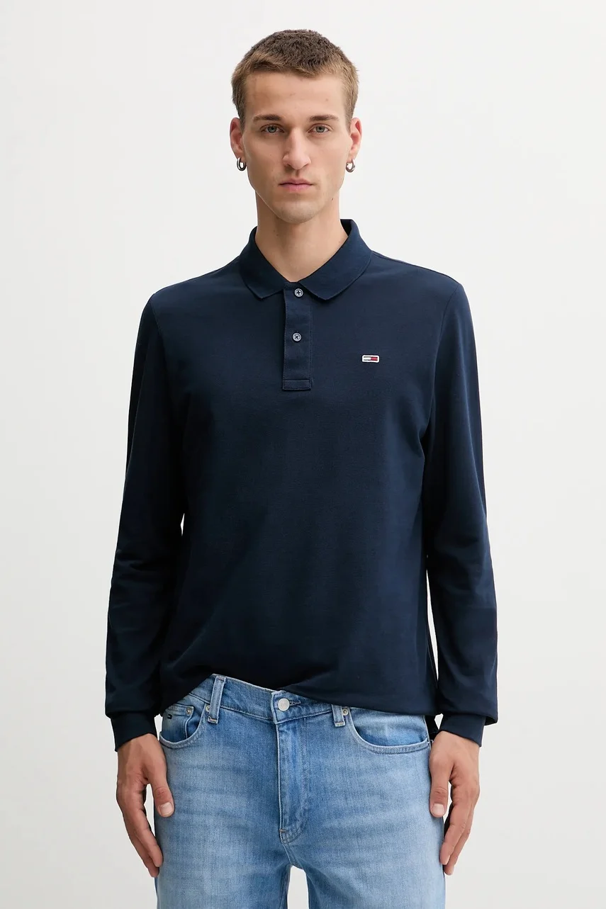 Tommy Jeans Памучна блуза с дълги ръкави