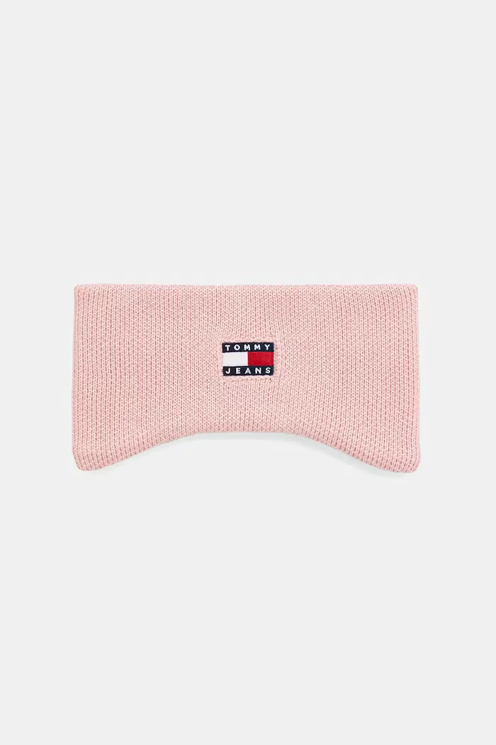 Tommy Jeans Памучна лента за глава в розово AW0AW17898