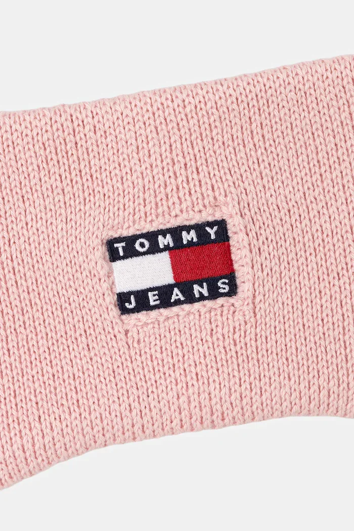 Tommy Jeans Памучна лента за глава в розово AW0AW17898