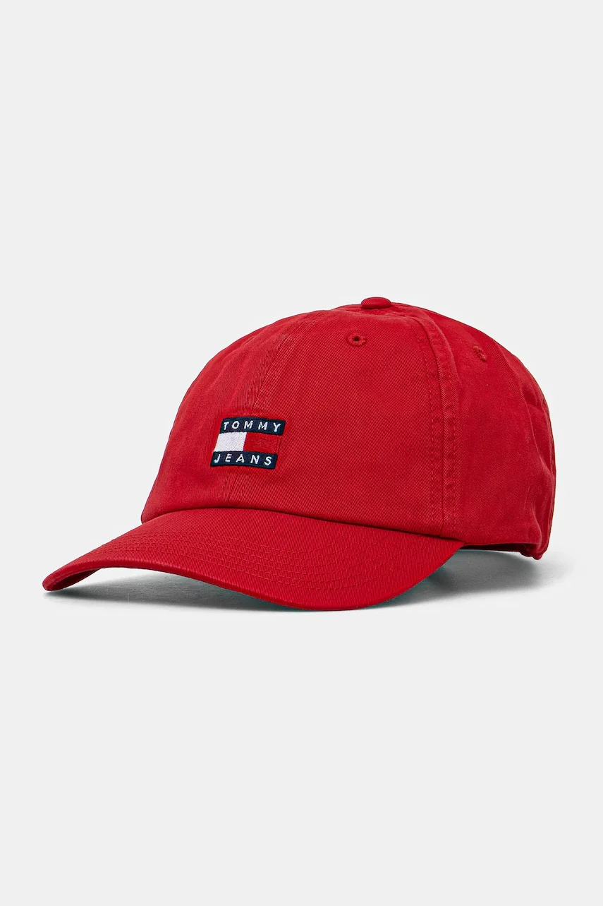 Tommy Jeans Памучна шапка с козирка