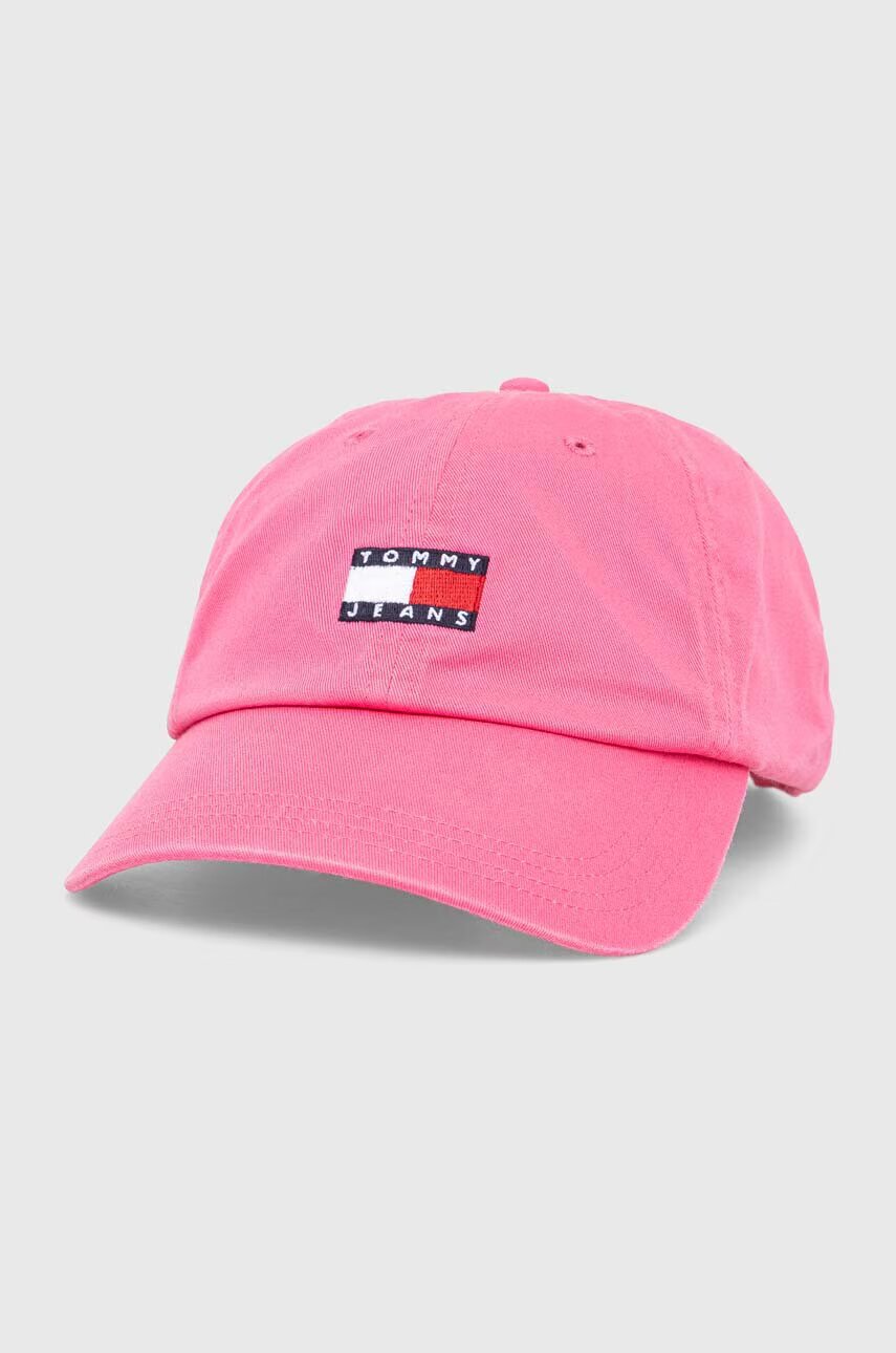 Tommy Jeans Памучна шапка с козирка