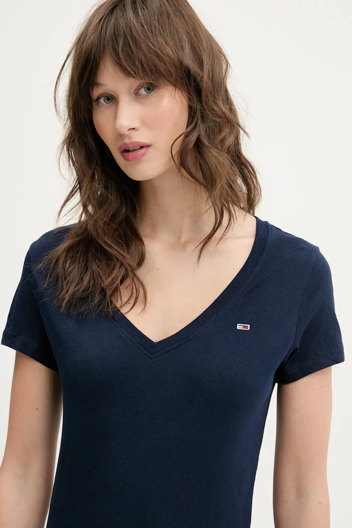 Tommy Jeans Памучна тениска (2 броя) в тъмносиньо DW0DW21367