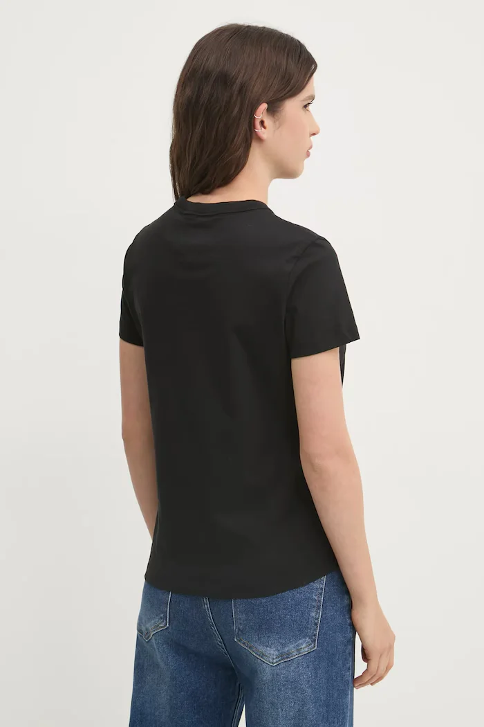 Tommy Jeans Памучна тениска в черно DW0DW20153