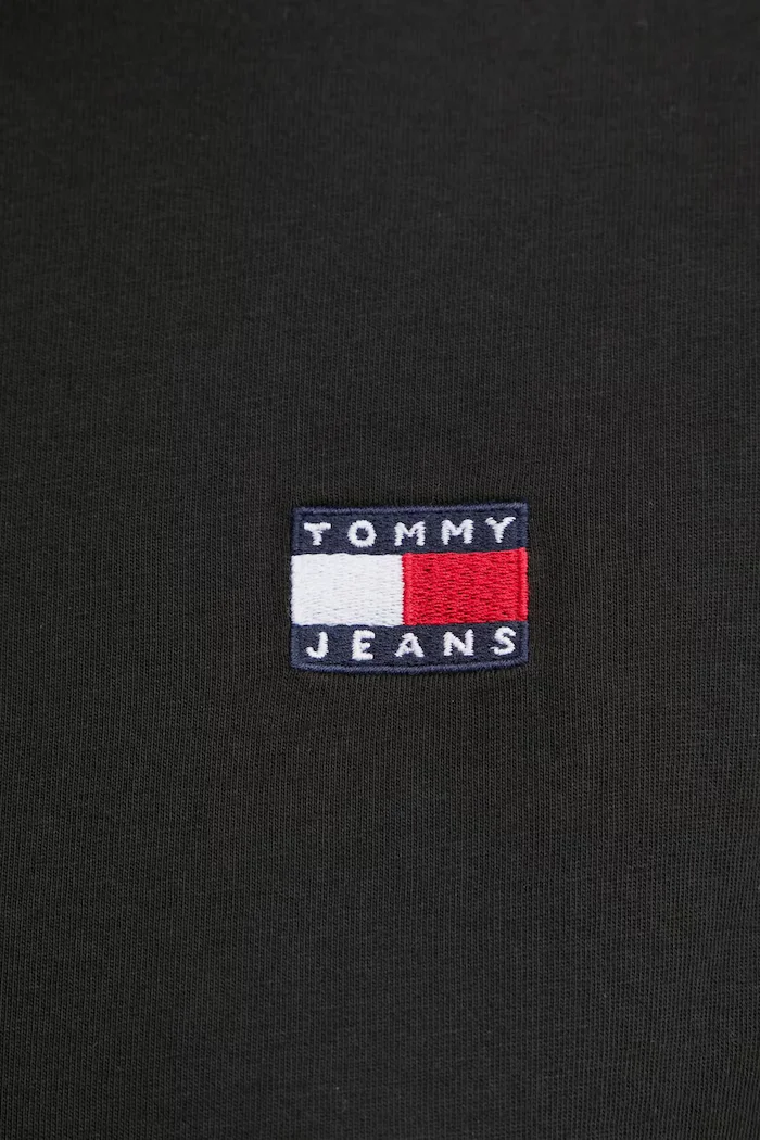 Tommy Jeans Памучна тениска в черно DW0DW20153
