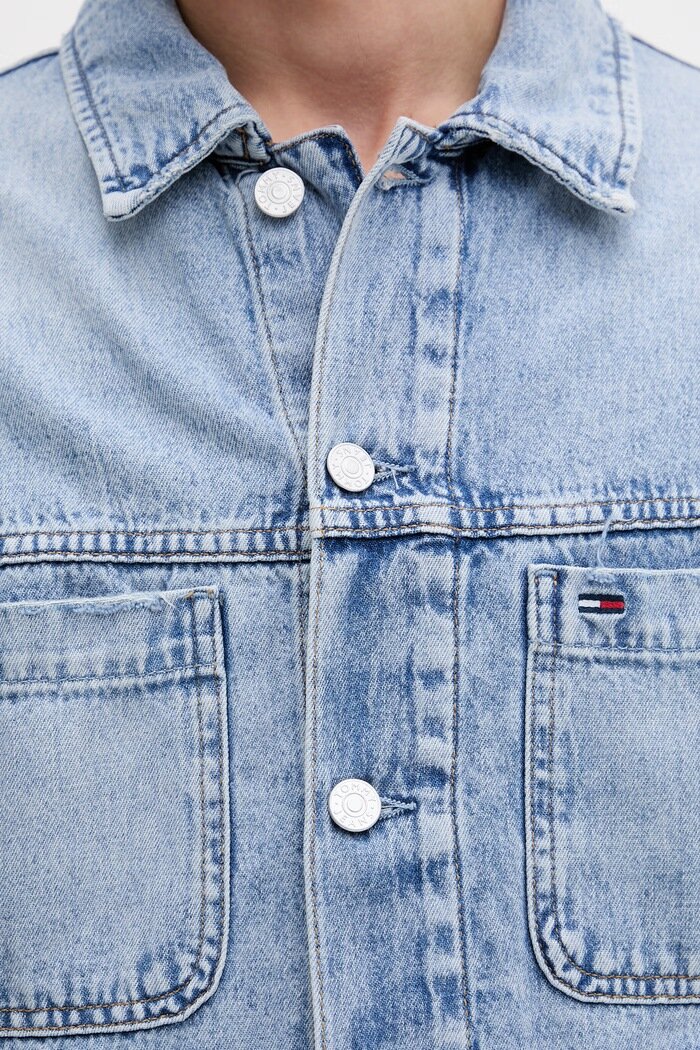 Tommy Jeans преходно яке мъжко от деним синьо DM0DM22473