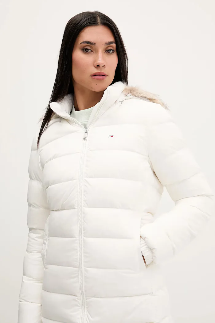 Tommy Jeans пухено яке дамско бяло DW0DW18864