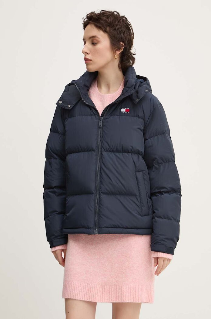 Tommy Jeans пухено яке дамско тъмносиньо DW0DW18610