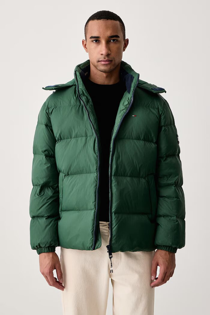 Tommy Jeans пухено яке мъжко зелено DM0DM19786