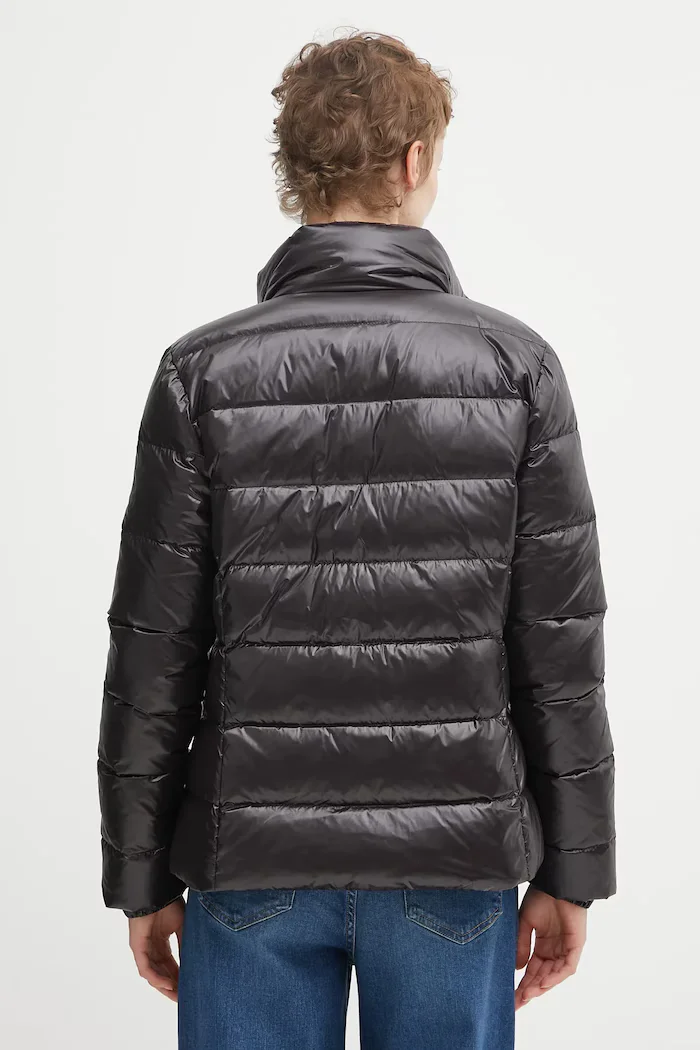 Tommy Jeans Пухено яке в черно зимен модел DW0DW21618