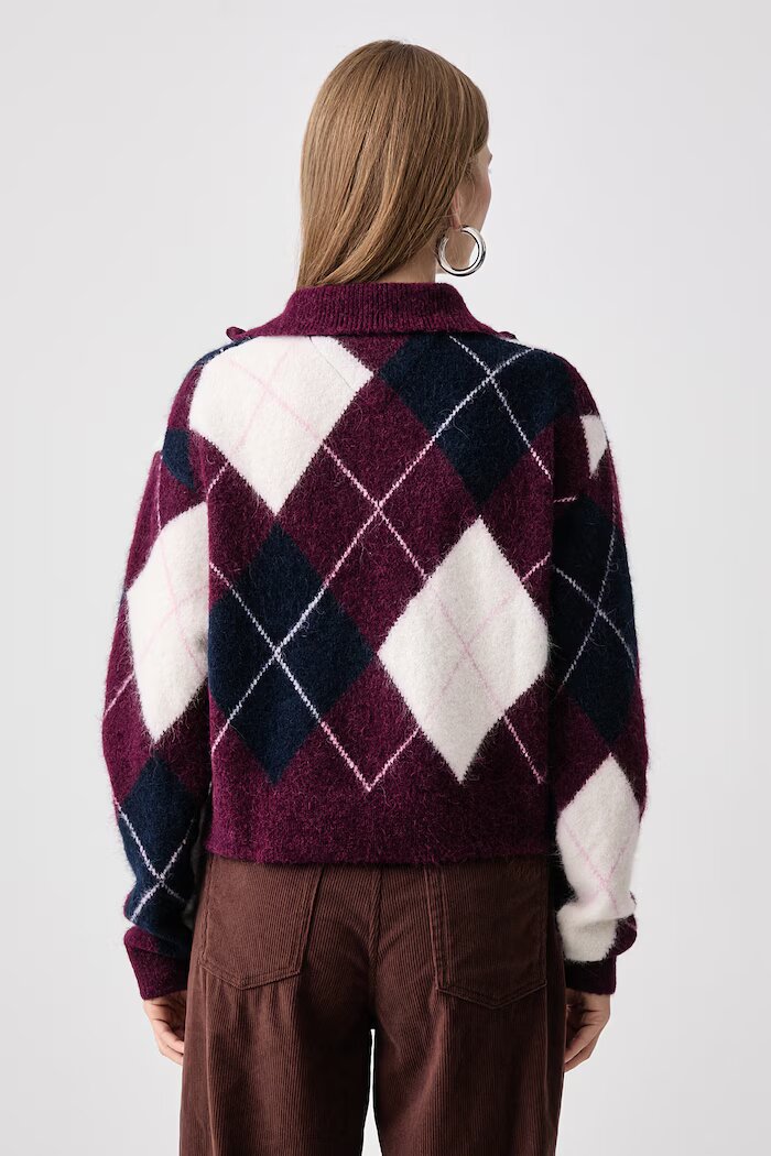 Tommy Jeans пуловер дамски бордо DW0DW23351