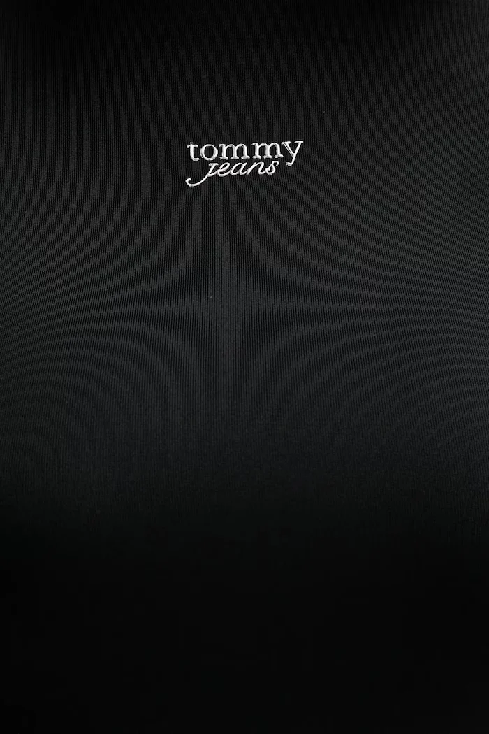 Tommy Jeans Рокля в черно къса с кройка по тялото DW0DW21504