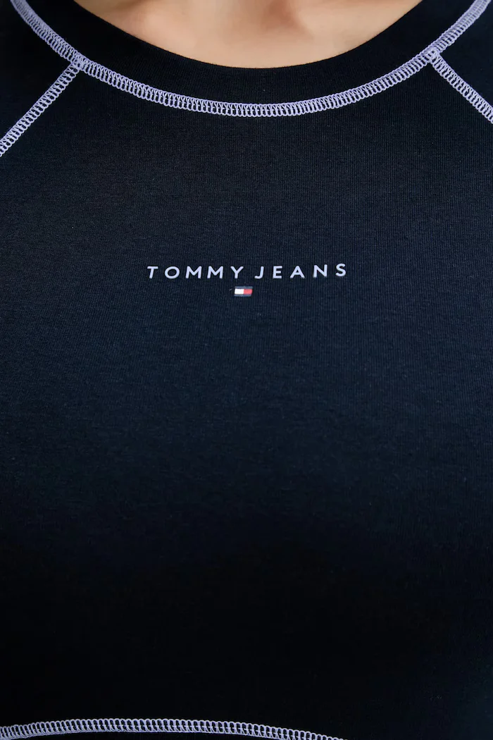 Tommy Jeans Рокля в тъмносиньо къса разкроена DW0DW21465