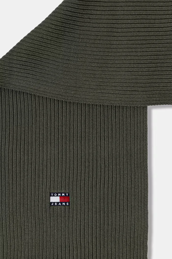 Tommy Jeans шал мъжки от памук зелен AM0AM13683