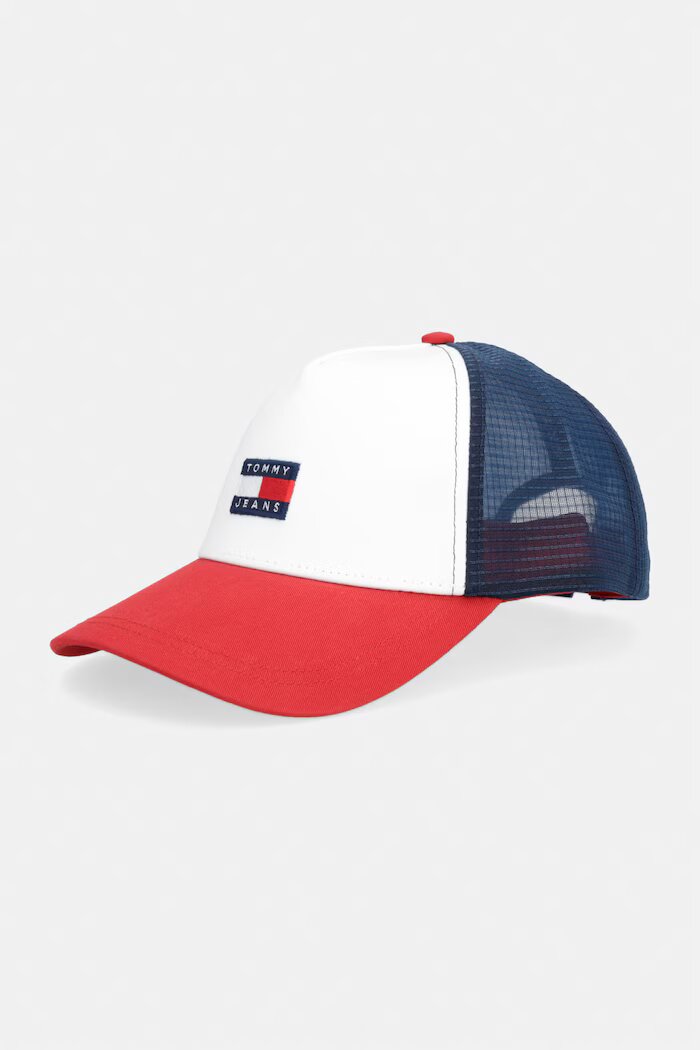 Tommy Jeans шапка trucker мъжка бяла AM0AM14202