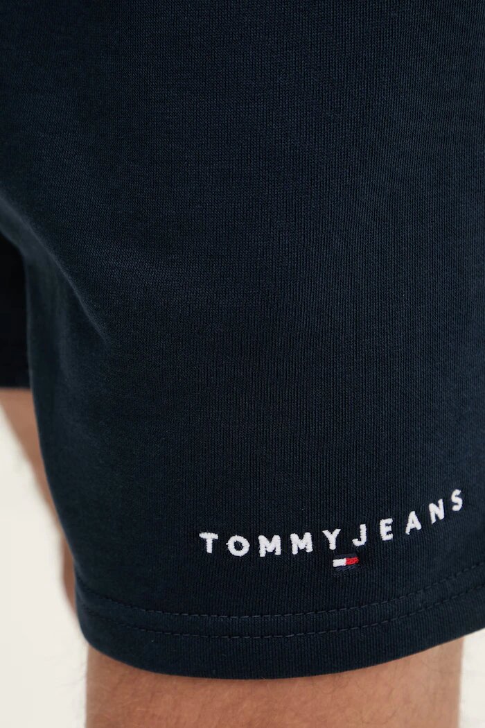 Tommy Jeans Спортен къс панталон мъжки от памук тъмносин DM0DM22697