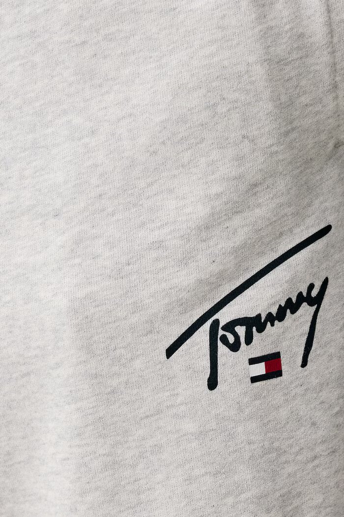 Tommy Jeans спортен панталон мъжки от памук сив DM0DM23593
