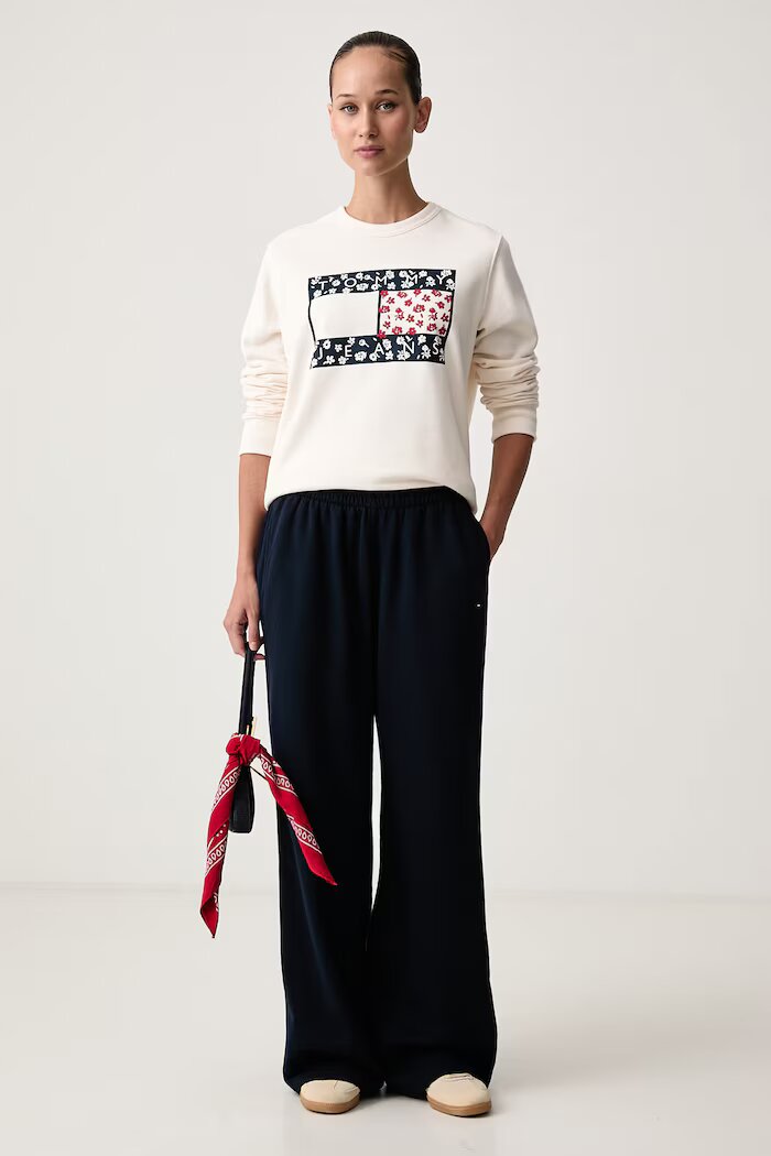 Tommy Jeans суичър дамски от памук бежов DW0DW23306