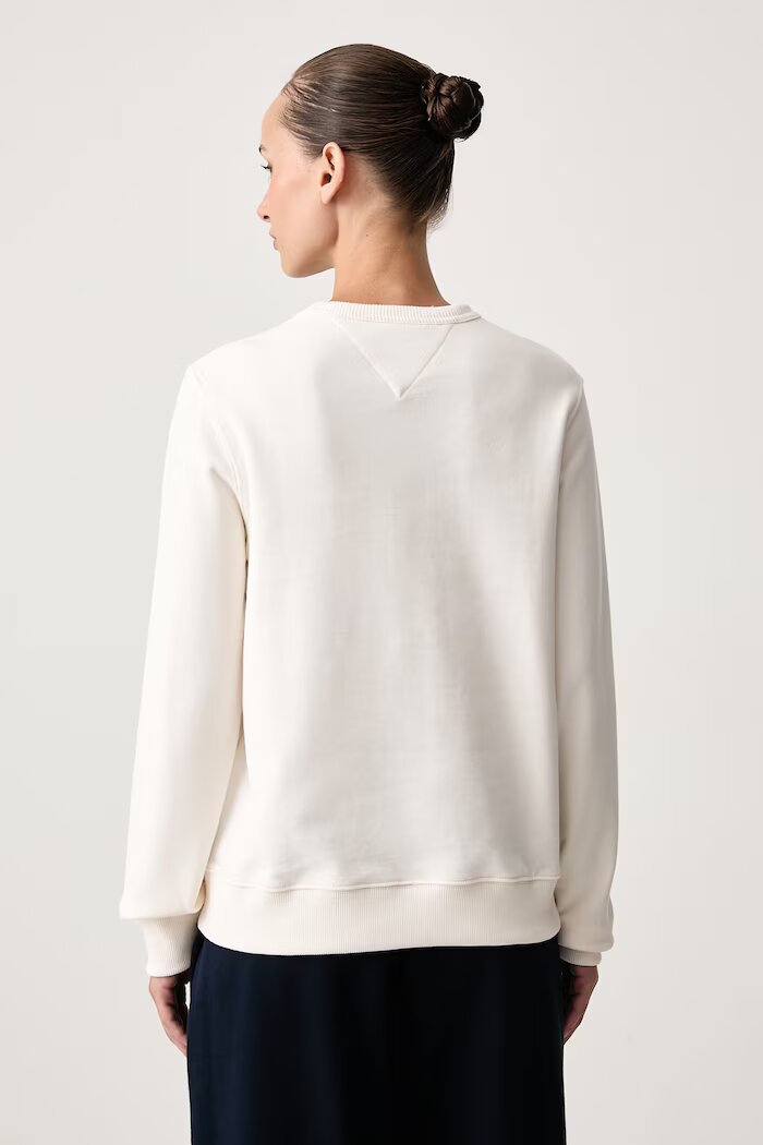Tommy Jeans суичър дамски от памук бежов DW0DW23306