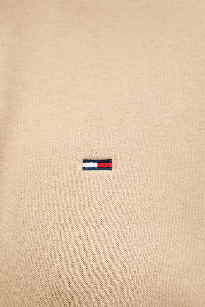 Tommy Jeans суичър дамски с памук бежов DW0DW19958